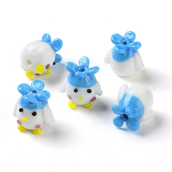 PandaHall Handmade Lampwork Beads Strands, Chick, Deep Sky Blue, 16~17x17~17.5x14~14.5mm, Hole: 2.2mm, about 30pcs/strand, 18.50''~18.90''...
PandaHall Handmade Lampwork Beads Strands, Chick, Deep Sky Blue, 16~17x17~17.5x14~14.5mm, Hole: 2.2mm, about 30pcs/strand, 18.50''~18.90''...