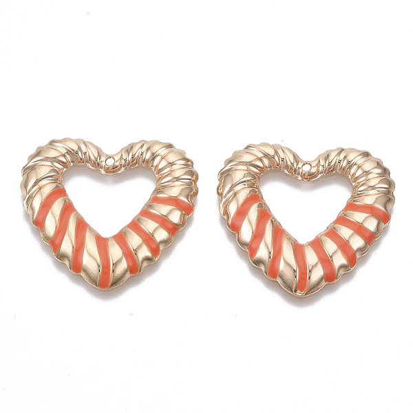 PandaHall Eco-Friendly Iron Enamel Pendants, Cadmium Free & Lead Free, Heart, Light Gold, Coral, 29x31x3mm, Hole: 1.2mm Iron+Enamel Heart..., Red
PandaHall Eco-Friendly Iron Enamel Pendants, Cadmium Free & Lead Free, Heart, Light Gold, Coral, 29x31x3mm, Hole: 1.2mm Iron+Enamel Heart..., Red