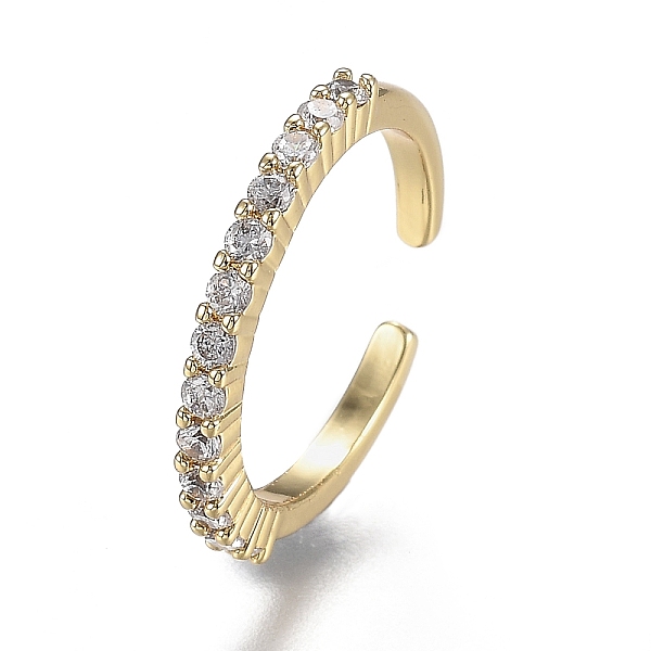 PandaHall Adjustable Brass Micro Pave Clear Cubic Zirconia Cuff Rings, Open Rings, Long-Lasting Plated, Real 18K Gold Plated, US Size 6...
PandaHall Adjustable Brass Micro Pave Clear Cubic Zirconia Cuff Rings, Open Rings, Long-Lasting Plated, Real 18K Gold Plated, US Size 6...
