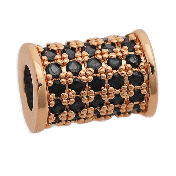 PandaHall Brass Micro Pave Cubic Zirconia Beads, Column, Rose Gold, 9.5x7mm, Hole: 3.5mm, 3pcs/bag Brass+Cubic Zirconia Column Black
PandaHall Brass Micro Pave Cubic Zirconia Beads, Column, Rose Gold, 9.5x7mm, Hole: 3.5mm, 3pcs/bag Brass+Cubic Zirconia Column Black