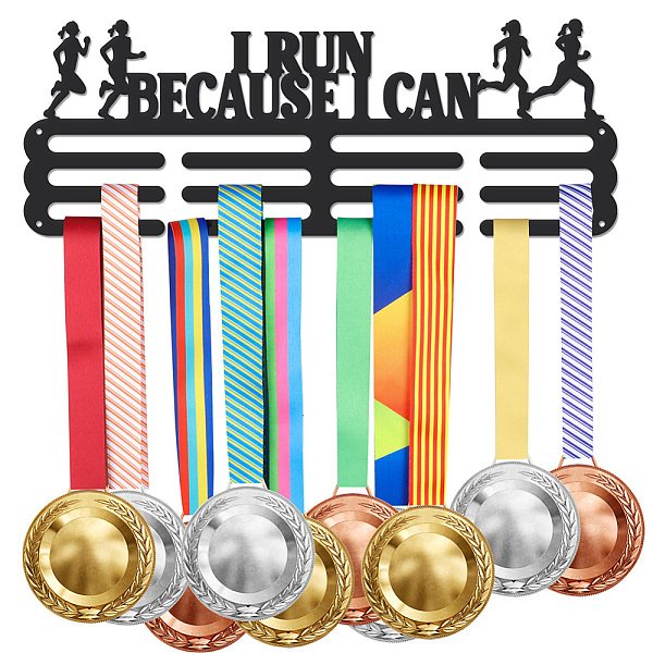 PandaHall Iron Medal Hanger Holder Display Wall Rack, with Screws, Running, Sports, 150x400mm Iron Sports Black
PandaHall Iron Medal Hanger Holder Display Wall Rack, with Screws, Running, Sports, 150x400mm Iron Sports Black