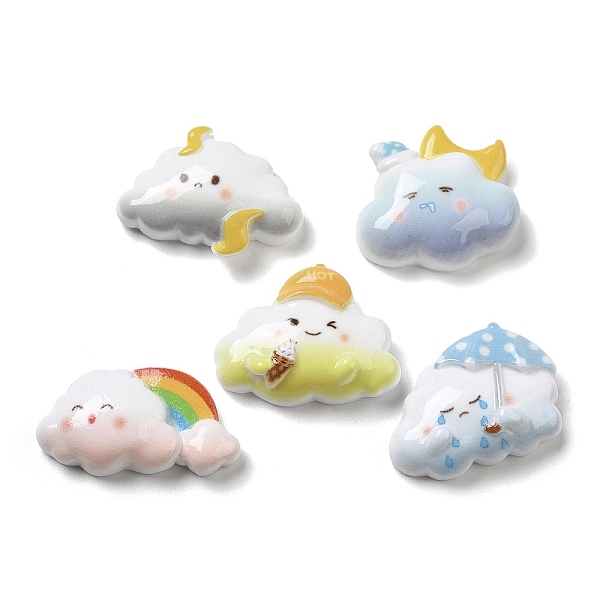 PandaHall Opaque Resin Cabochons, Cartoon Cloud, Mixed Color, 14.5~20x23~27x7~8.5mm Resin Cloud Multicolor
PandaHall Opaque Resin Cabochons, Cartoon Cloud, Mixed Color, 14.5~20x23~27x7~8.5mm Resin Cloud Multicolor