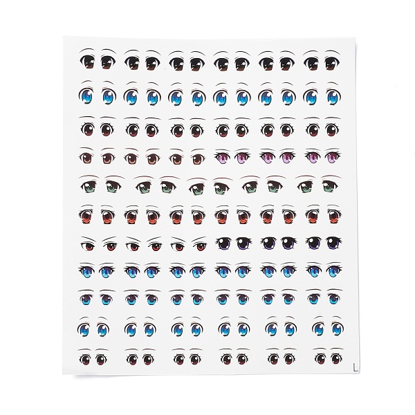 PandaHall Water Transfer Eyes Stickers, for Middle Clay Doll Model Face, Eye Pattern, 15.1x13.2x0.03cm Paper Eye
PandaHall Water Transfer Eyes Stickers, for Middle Clay Doll Model Face, Eye Pattern, 15.1x13.2x0.03cm Paper Eye