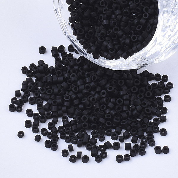 PandaHall Opaque Glass Cylinder Beads, Seed Beads, Frosted Colours, Round Hole, Black, 1.5~2x1~2mm, Hole: 0.8mm, about 8000pcs/bag, about...
PandaHall Opaque Glass Cylinder Beads, Seed Beads, Frosted Colours, Round Hole, Black, 1.5~2x1~2mm, Hole: 0.8mm, about 8000pcs/bag, about...