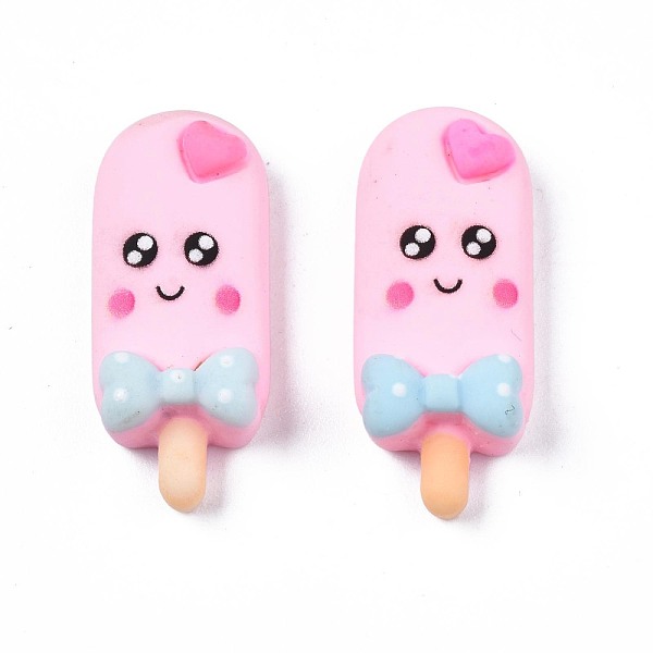 PandaHall Opaque Resin Cabochons, Ice Cream with Smiling Face, Pearl Pink, 24x10x1.4mm Resin Food
PandaHall Opaque Resin Cabochons, Ice Cream with Smiling Face, Pearl Pink, 24x10x1.4mm Resin Food