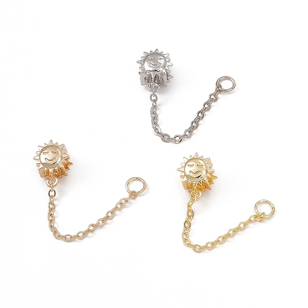PandaHall Rack Plating Brass European Beads, with Safety Chains, Large Hole Bead, Long-Lasting Plated, Sun, Mixed Color, 50mm, Sun...
PandaHall Rack Plating Brass European Beads, with Safety Chains, Large Hole Bead, Long-Lasting Plated, Sun, Mixed Color, 50mm, Sun...