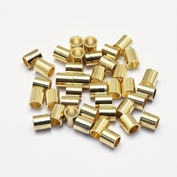 PandaHall Long-Lasting Plated Brass Beads, Real 18K Gold Plated, Nickel Free, Column, 3.5x4mm, Hole: 2.5mm Brass Column
PandaHall Long-Lasting Plated Brass Beads, Real 18K Gold Plated, Nickel Free, Column, 3.5x4mm, Hole: 2.5mm Brass Column