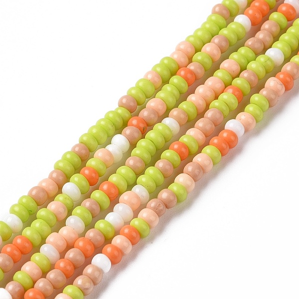 PandaHall Glass Seed Bead Strands, Round Hole, Round, Green Yellow, 2.5~3x1.8~2.5mm, Hole: 1mm, about 191~200pcs/strand, 16.06~16.26 inch...
PandaHall Glass Seed Bead Strands, Round Hole, Round, Green Yellow, 2.5~3x1.8~2.5mm, Hole: 1mm, about 191~200pcs/strand, 16.06~16.26 inch...