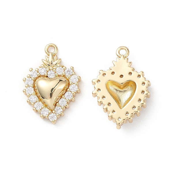 PandaHall Rack Plating Brass Micro Pave Clear Cubic Zirconia Pendants, Sacred Heart Charms, Long-Lasting Plated, Cadmium Free & Lead Free...
PandaHall Rack Plating Brass Micro Pave Clear Cubic Zirconia Pendants, Sacred Heart Charms, Long-Lasting Plated, Cadmium Free & Lead Free...
