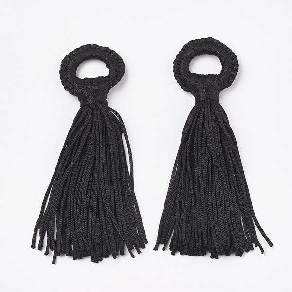 PandaHall Polyester Tassel Big Pendant Decorations, Black, 98~110x24~26x10~15mm, Hole: 14mm Polyester Black
PandaHall Polyester Tassel Big Pendant Decorations, Black, 98~110x24~26x10~15mm, Hole: 14mm Polyester Black