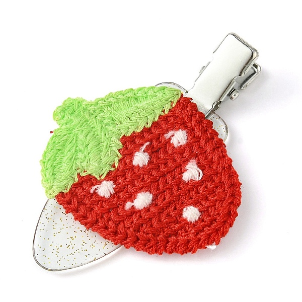 PandaHall Cute Cotton Alligator Hair Clips, with Alloy & Plastic Chips, for Girls, Strawberry, 41.5x61x11mm Cotton Strawberry Red
PandaHall Cute Cotton Alligator Hair Clips, with Alloy & Plastic Chips, for Girls, Strawberry, 41.5x61x11mm Cotton Strawberry Red