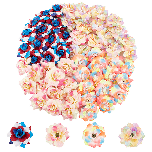 PandaHall AHADERMAKER 60Pcs 4 Style Silk Cloth Flower, Artificial Flower Head, For Wedding Party Decoration, Mixed Color, 42x45x30.5mm, Hole..., Multicolor
PandaHall AHADERMAKER 60Pcs 4 Style Silk Cloth Flower, Artificial Flower Head, For Wedding Party Decoration, Mixed Color, 42x45x30.5mm, Hole..., Multicolor