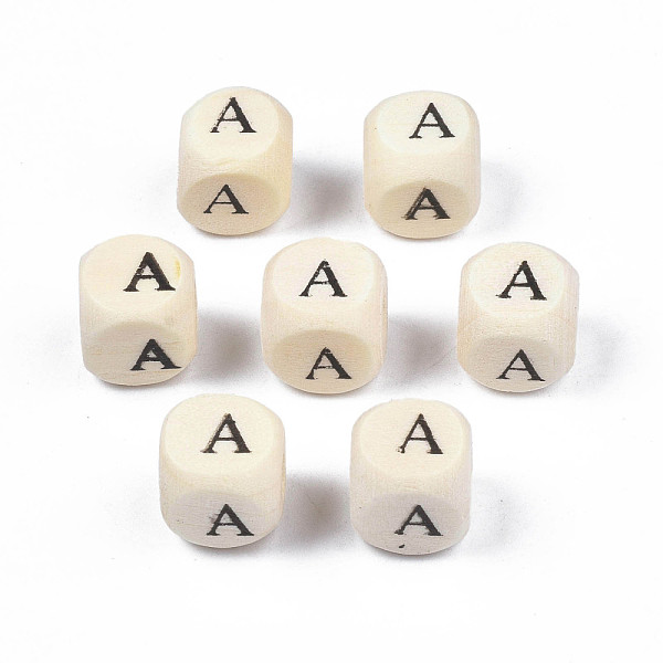 PandaHall Printed Natural Wood Beads, Horizontal Hole, Cube with Initial Letter, PapayaWhip, Letter.A, 10x10x10mm, Hole: 3.5mm Schima Wood..., Orange
PandaHall Printed Natural Wood Beads, Horizontal Hole, Cube with Initial Letter, PapayaWhip, Letter.A, 10x10x10mm, Hole: 3.5mm Schima Wood..., Orange