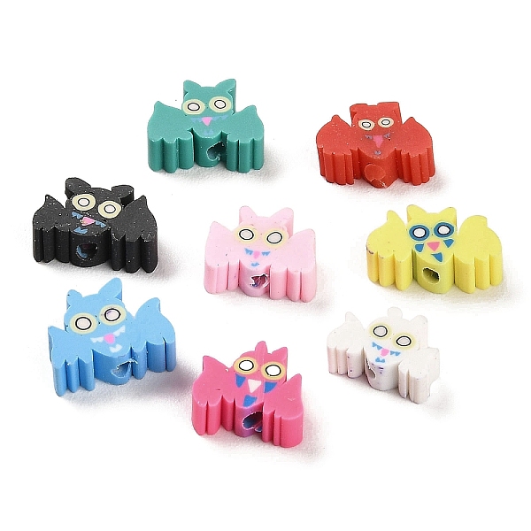 PandaHall Handmade Polymer Clay Beads, Bat, Mixed Color, 7~9x11~12x4mm, Hole: 1.8mm Polymer Clay Bat Multicolor
PandaHall Handmade Polymer Clay Beads, Bat, Mixed Color, 7~9x11~12x4mm, Hole: 1.8mm Polymer Clay Bat Multicolor
