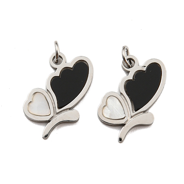 PandaHall 304 Stainless Steel Pendants, with Enamel and Jump Ring, Butterfly Charm, Stainless Steel Color, 16x9.5x1mm, Hole: 2.5mm Stainless..., Black
PandaHall 304 Stainless Steel Pendants, with Enamel and Jump Ring, Butterfly Charm, Stainless Steel Color, 16x9.5x1mm, Hole: 2.5mm Stainless..., Black