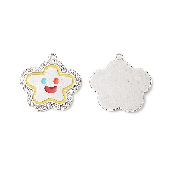 PandaHall Alloy Enamel Pendants, with Crystal Rhinestone, Lead Free & Cadmium Free, Star with Smiling Face Charm, Platinum, 28x29x2mm, Hole..., Clear
PandaHall Alloy Enamel Pendants, with Crystal Rhinestone, Lead Free & Cadmium Free, Star with Smiling Face Charm, Platinum, 28x29x2mm, Hole..., Clear