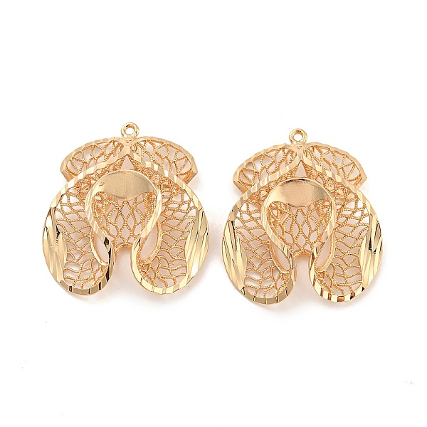 PandaHall Rack Plating Brass Hollow Pendants, Flower Charm, Light Gold, 33x29x8mm, Hole: 1.4mm Brass Flower
PandaHall Rack Plating Brass Hollow Pendants, Flower Charm, Light Gold, 33x29x8mm, Hole: 1.4mm Brass Flower