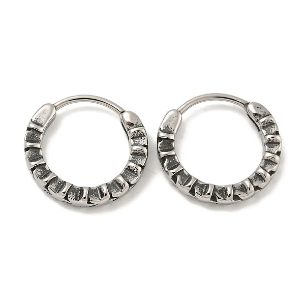 PandaHall 316 Surgical Stainless Steel Hoop Earrings, Ring, Antique Silver, 14.5x14.5mm 316 Surgical Stainless Steel Ring
PandaHall 316 Surgical Stainless Steel Hoop Earrings, Ring, Antique Silver, 14.5x14.5mm 316 Surgical Stainless Steel Ring