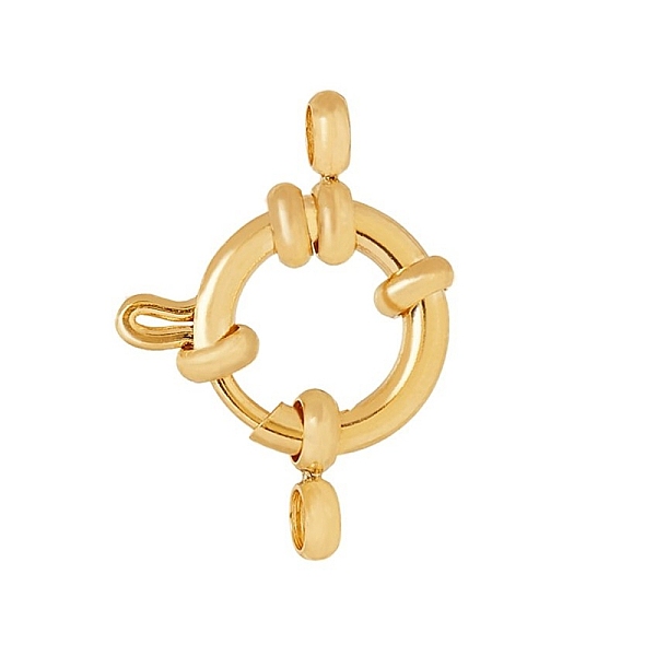 PandaHall 304 Stainless Steel Spring Ring Clasps, Ring, Real 24K Gold Plated, 12.5x4mm, Hole: 2.5mm 304 Stainless Steel
PandaHall 304 Stainless Steel Spring Ring Clasps, Ring, Real 24K Gold Plated, 12.5x4mm, Hole: 2.5mm 304 Stainless Steel