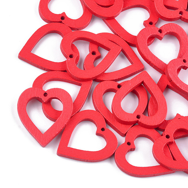 PandaHall Painted Poplar Wood Pendants, Heart, Red, 25x22.5x3mm, Hole: 1.4mm Wood Heart Red
PandaHall Painted Poplar Wood Pendants, Heart, Red, 25x22.5x3mm, Hole: 1.4mm Wood Heart Red