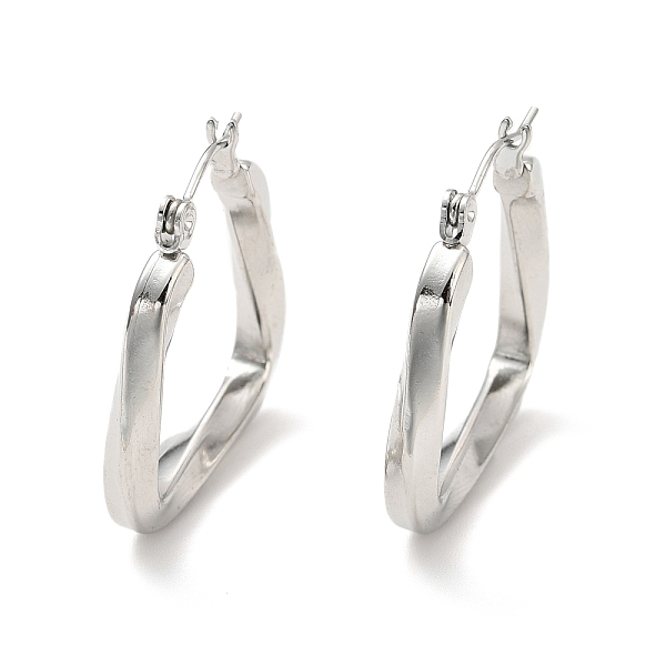 PandaHall 304 Stainless Steel Trapezoid Hoop Earrings for Women, Stainless Steel Color, 25x26x3.5mm, Pin: 0.7mm 304 Stainless Steel...
PandaHall 304 Stainless Steel Trapezoid Hoop Earrings for Women, Stainless Steel Color, 25x26x3.5mm, Pin: 0.7mm 304 Stainless Steel...