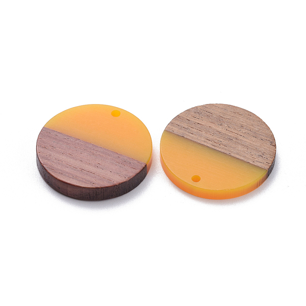 PandaHall 8 Colors Resin & Walnut Wood Pendants, Flat Round, Mixed Color, 28.5x3.5~4mm, Hole: 1.5mm, 2pcs/color, 16pcs/set Resin+Wood Flat..., Multicolor
PandaHall 8 Colors Resin & Walnut Wood Pendants, Flat Round, Mixed Color, 28.5x3.5~4mm, Hole: 1.5mm, 2pcs/color, 16pcs/set Resin+Wood Flat..., Multicolor