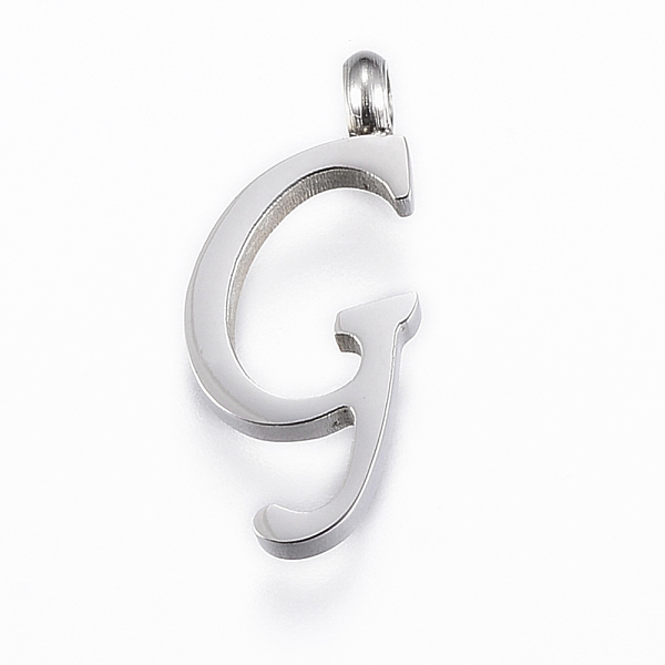 PandaHall 304 Stainless Steel Pendants, Initial Letter, Letter.G, Stainless Steel Color, 18x8x2mm, Hole: 2mm 304 Stainless Steel Letter G
PandaHall 304 Stainless Steel Pendants, Initial Letter, Letter.G, Stainless Steel Color, 18x8x2mm, Hole: 2mm 304 Stainless Steel Letter G