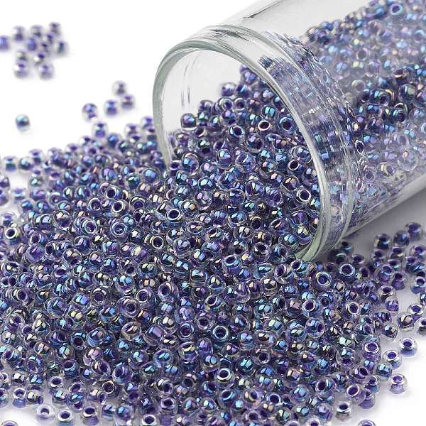 PandaHall TOHO Round Seed Beads, Japanese Seed Beads, (774) Dark Purple Lined Crystal Rainbow, 11/0, 2.2mm, Hole: 0.8mm, about 5555pcs/50g...
PandaHall TOHO Round Seed Beads, Japanese Seed Beads, (774) Dark Purple Lined Crystal Rainbow, 11/0, 2.2mm, Hole: 0.8mm, about 5555pcs/50g...