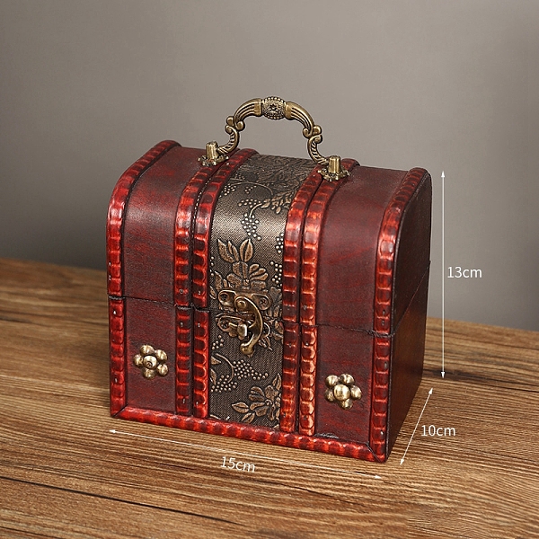 PandaHall Wood Jewelry Box, with Front Clasp, for Arts Hobbies and Home Storage, Rectangle, Dark Red, 10x15x13cm Wood Rectangle
PandaHall Wood Jewelry Box, with Front Clasp, for Arts Hobbies and Home Storage, Rectangle, Dark Red, 10x15x13cm Wood Rectangle