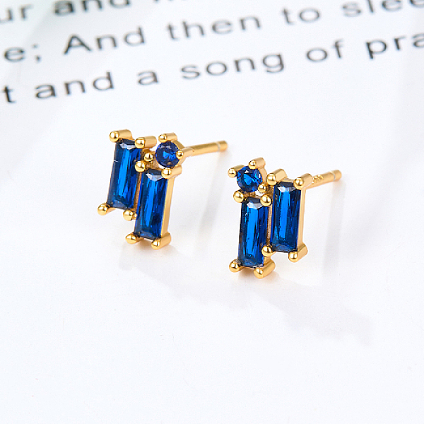 PandaHall Cubic Zirconia Rectangle Stud Earrings, Golden 925 Sterling Silver Post Earrings, with 925 Stamp, Dark Blue, 8.5x5.8mm Cubic...
PandaHall Cubic Zirconia Rectangle Stud Earrings, Golden 925 Sterling Silver Post Earrings, with 925 Stamp, Dark Blue, 8.5x5.8mm Cubic...