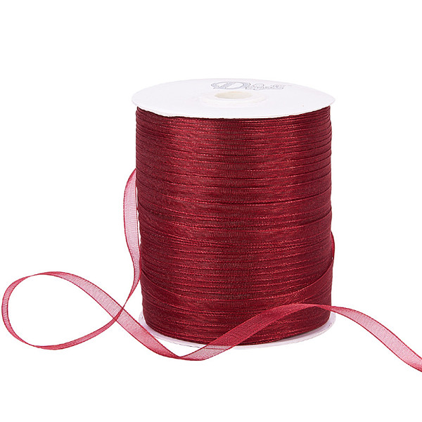 PandaHall Organza Ribbon, Galloon, Dark Red, 1/4 inch(6mm), 500yards/Roll(457.2m/Roll) Polyester None Red
PandaHall Organza Ribbon, Galloon, Dark Red, 1/4 inch(6mm), 500yards/Roll(457.2m/Roll) Polyester None Red