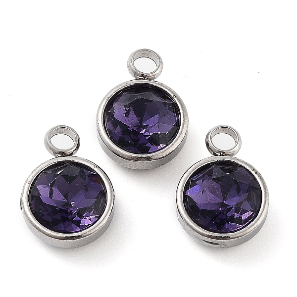 PandaHall Glass Charms, May Birthstone Charms, Faceted, with 304 Stainless Steel Findings, Flat Round, Indigo, 14x10x6.5mm, Hole: 2.5mm..., Purple
PandaHall Glass Charms, May Birthstone Charms, Faceted, with 304 Stainless Steel Findings, Flat Round, Indigo, 14x10x6.5mm, Hole: 2.5mm..., Purple