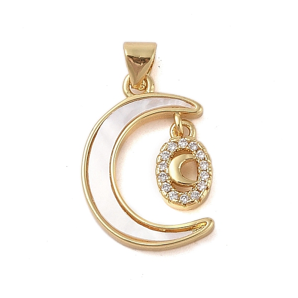 PandaHall Brass Micro Pave Clear Cubic Zirconia Pendant, with Shell, Moon, Real 18K Gold Plated, Moon, 21.5x15x3mm, Hole: 4x3.5mm...
PandaHall Brass Micro Pave Clear Cubic Zirconia Pendant, with Shell, Moon, Real 18K Gold Plated, Moon, 21.5x15x3mm, Hole: 4x3.5mm...