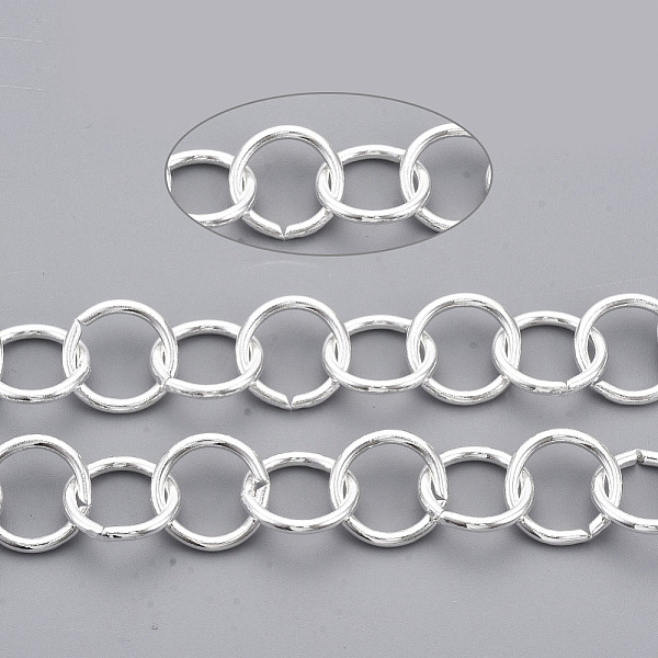 PandaHall Iron Rolo Chains, Belcher Chain, Unwelded, with Spool, Silver, Link: 15x1.8mm, about 39.37 Feet(12m)/roll Iron
PandaHall Iron Rolo Chains, Belcher Chain, Unwelded, with Spool, Silver, Link: 15x1.8mm, about 39.37 Feet(12m)/roll Iron