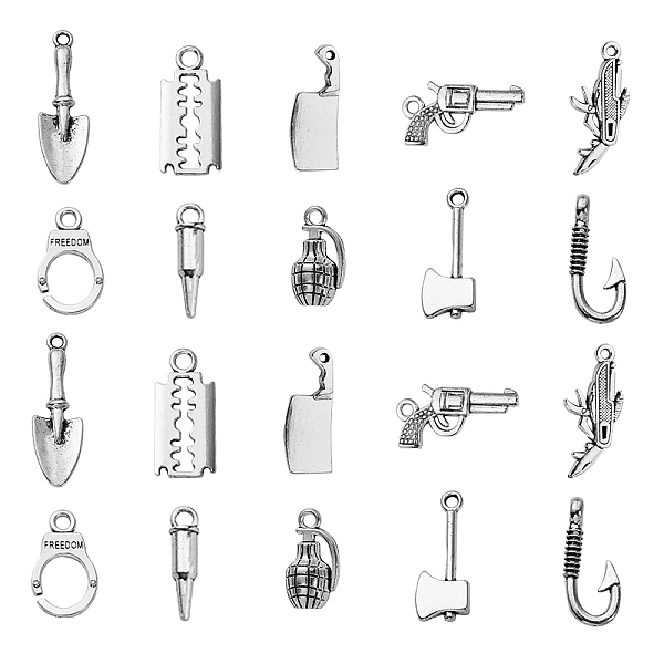 PandaHall 100Pcs 10 Style Tibetan Style Mystery Killer Theme Alloy Pendants, Cadmium Free & Lead Free, Mixed Shapes, Antique Silver...
PandaHall 100Pcs 10 Style Tibetan Style Mystery Killer Theme Alloy Pendants, Cadmium Free & Lead Free, Mixed Shapes, Antique Silver...