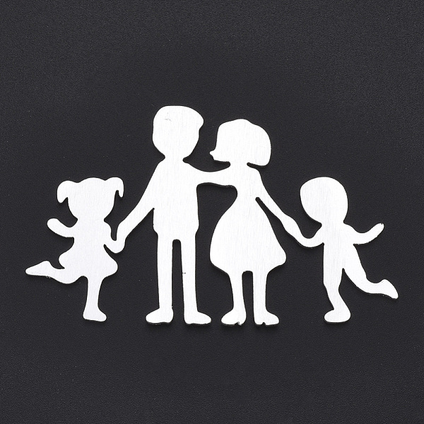 PandaHall Aluminium Cabochons, Laser Cut Cabochons, Family, Silver Color Plated, 67x41x1mm Aluminum Human
PandaHall Aluminium Cabochons, Laser Cut Cabochons, Family, Silver Color Plated, 67x41x1mm Aluminum Human