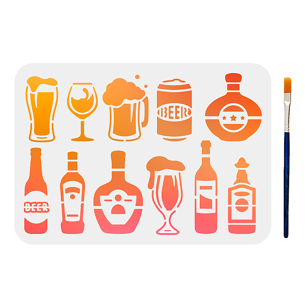 PandaHall MAYJOYDIY US 1Pc PET Hollow Out Drawing Painting Stencils, with 1Pc Art Paint Brushes, for DIY Scrapbook, Photo Album, Oktoberfest...
PandaHall MAYJOYDIY US 1Pc PET Hollow Out Drawing Painting Stencils, with 1Pc Art Paint Brushes, for DIY Scrapbook, Photo Album, Oktoberfest...