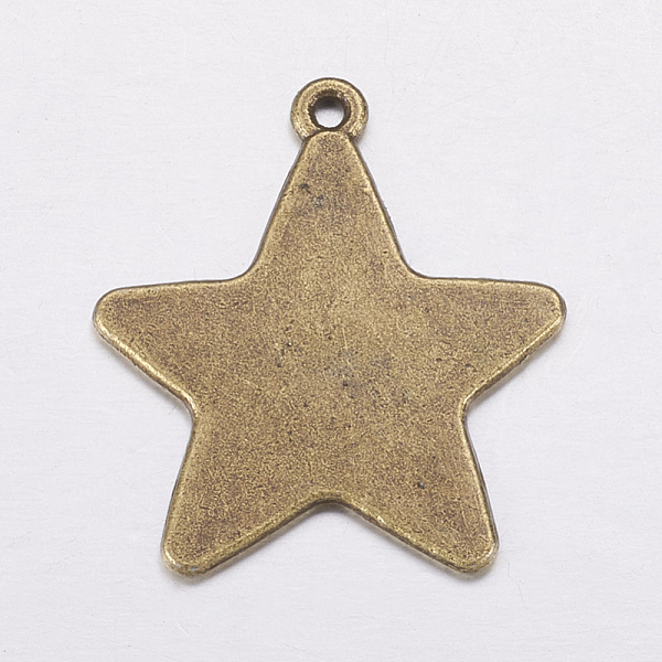 PandaHall Tibetan Style Alloy Stamping Blank Tag Pendants, Lead Free and Cadmium Free, Star, Antique Bronze, 28x26x1mm, Hole: 1.5mm Alloy...
PandaHall Tibetan Style Alloy Stamping Blank Tag Pendants, Lead Free and Cadmium Free, Star, Antique Bronze, 28x26x1mm, Hole: 1.5mm Alloy...