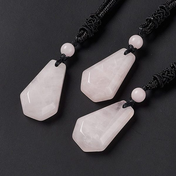 PandaHall Natural Rose Quartz Hexagon Pendant Necklace with Nylon Cord, Gemstone Jewelry for Men Women, 25.20 inch(64cm) Rose Quartz
PandaHall Natural Rose Quartz Hexagon Pendant Necklace with Nylon Cord, Gemstone Jewelry for Men Women, 25.20 inch(64cm) Rose Quartz