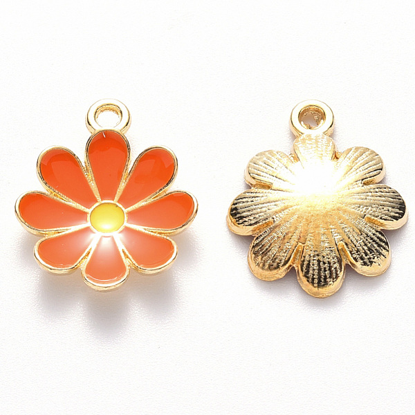 PandaHall Alloy Enamel Pendants, Flower, Light Gold, Tomato, 19x16x3.5mm, Hole: 1.8mm Alloy+Enamel Flower Red
PandaHall Alloy Enamel Pendants, Flower, Light Gold, Tomato, 19x16x3.5mm, Hole: 1.8mm Alloy+Enamel Flower Red