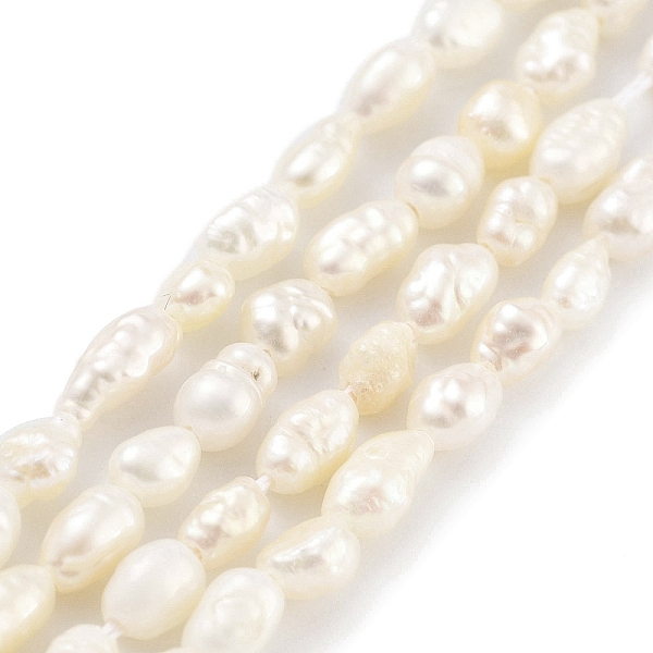 PandaHall Natural Keshi Pearl Cultured Freshwater Pearl Beads Strands, Baroque Pearls, Two Sides Polished, Grade 2A+, Floral White, 3~4mm...
PandaHall Natural Keshi Pearl Cultured Freshwater Pearl Beads Strands, Baroque Pearls, Two Sides Polished, Grade 2A+, Floral White, 3~4mm...