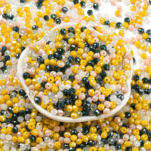 PandaHall Glass Beads, Faceted, Rondelle, Old Lace, 4x3mm, Hole: 0.4mm, about 820pcs/60g Glass Rondelle
PandaHall Glass Beads, Faceted, Rondelle, Old Lace, 4x3mm, Hole: 0.4mm, about 820pcs/60g Glass Rondelle