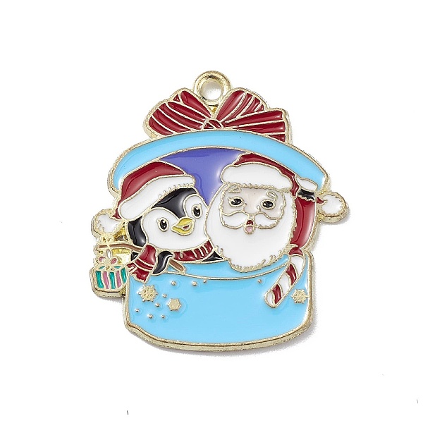 PandaHall Alloy Christmas Style Pendants, Penguin, Santa Claus, Light Sky Blue, 29x26x1.3mm, Hole: 1.8mm Alloy Penguin
PandaHall Alloy Christmas Style Pendants, Penguin, Santa Claus, Light Sky Blue, 29x26x1.3mm, Hole: 1.8mm Alloy Penguin