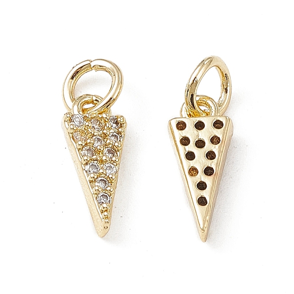PandaHall Brass Micro Pave Clear Cubic Zirconia Charms, with Jump Ring, Triangle Charm, Real 18K Gold Plated, 12x5x2.5mm, Hole: 3.4mm...
PandaHall Brass Micro Pave Clear Cubic Zirconia Charms, with Jump Ring, Triangle Charm, Real 18K Gold Plated, 12x5x2.5mm, Hole: 3.4mm...