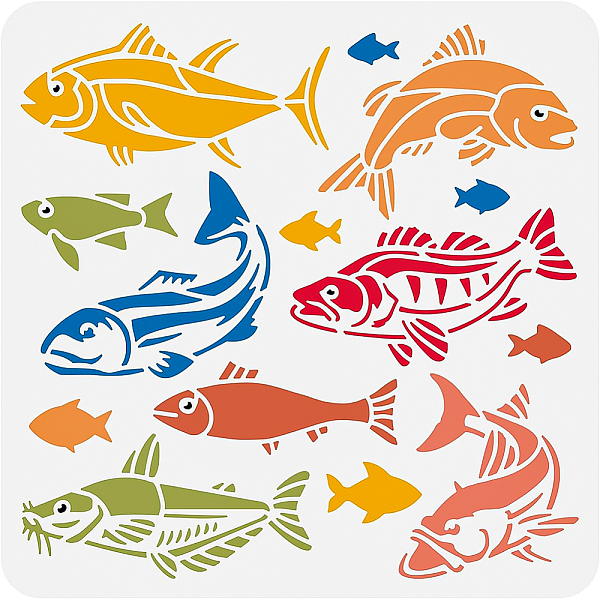 PandaHall BENECREAT Catfish Crucian Carp Bass Trout Painting Stencils, 30x30cm Reusable Plastic Decoration Template for DIY, Engraving...
PandaHall BENECREAT Catfish Crucian Carp Bass Trout Painting Stencils, 30x30cm Reusable Plastic Decoration Template for DIY, Engraving...