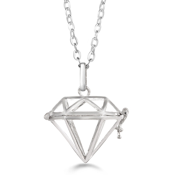PandaHall Platinum Brass Cage Pendant Necklaces, Diamond, 17.72~23.62 inch(45~60cm) Brass Diamond
PandaHall Platinum Brass Cage Pendant Necklaces, Diamond, 17.72~23.62 inch(45~60cm) Brass Diamond