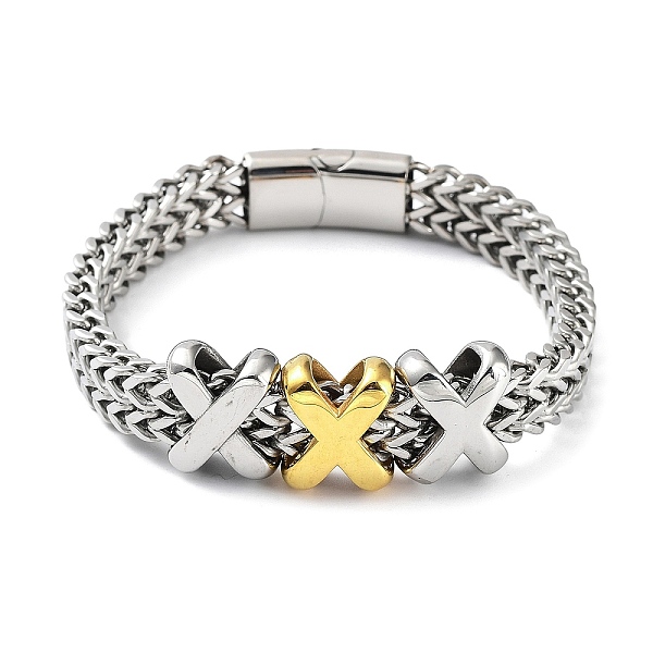 PandaHall Ion Plating(IP) 304 Stainless Steel Cross Link Chains Bracelets for Men & Women, Golden & Stainless Steel Color, 8-3/4 inch...
PandaHall Ion Plating(IP) 304 Stainless Steel Cross Link Chains Bracelets for Men & Women, Golden & Stainless Steel Color, 8-3/4 inch...
