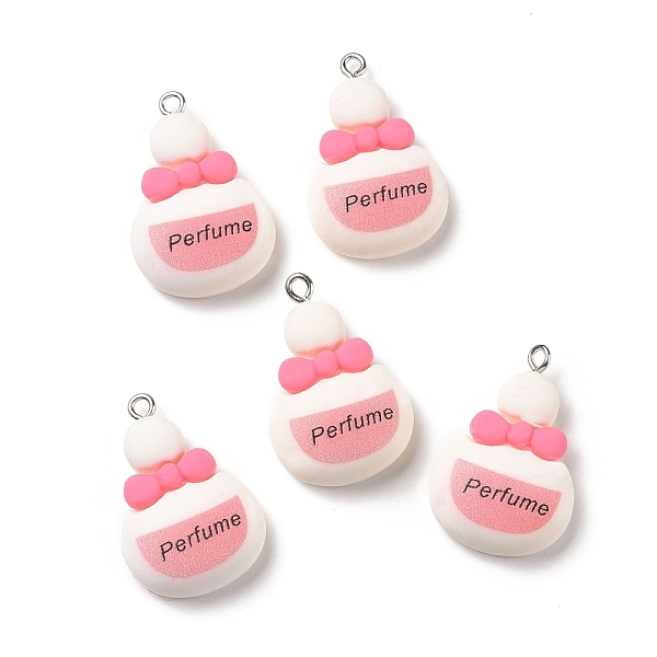 PandaHall Opaque Resin Pendants, with Platinum Tone Iron Loops. Bottle with Word Perfume, White, 29x20x9mm, Hole: 2mm Resin Bottle White
PandaHall Opaque Resin Pendants, with Platinum Tone Iron Loops. Bottle with Word Perfume, White, 29x20x9mm, Hole: 2mm Resin Bottle White