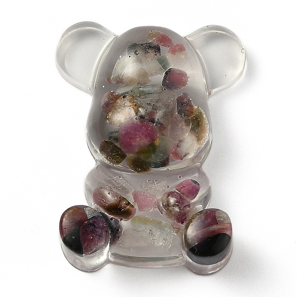 PandaHall Resin Display Decorations, with Natural Tourmaline Chips Inside, Bear, 53.5~53.8x41~41.5x17.5~21mm Tourmaline Bear
PandaHall Resin Display Decorations, with Natural Tourmaline Chips Inside, Bear, 53.5~53.8x41~41.5x17.5~21mm Tourmaline Bear