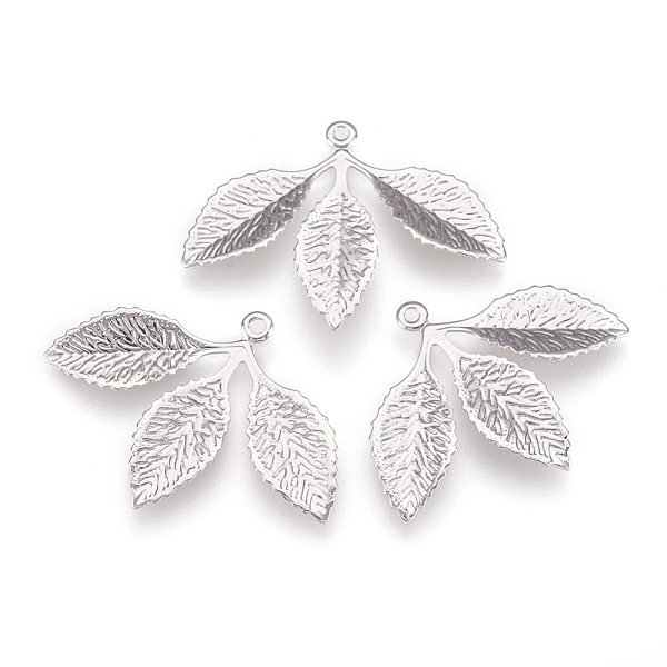 PandaHall Rack Plating Brass Pendants, Leaf, Platinum, 23x31x1mm, Hole: 1.2mm Brass Leaf
PandaHall Rack Plating Brass Pendants, Leaf, Platinum, 23x31x1mm, Hole: 1.2mm Brass Leaf